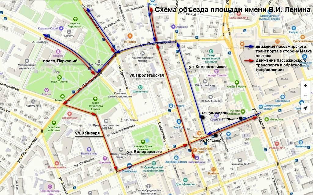 Схема движения общественного транспорта в омске 9 мая